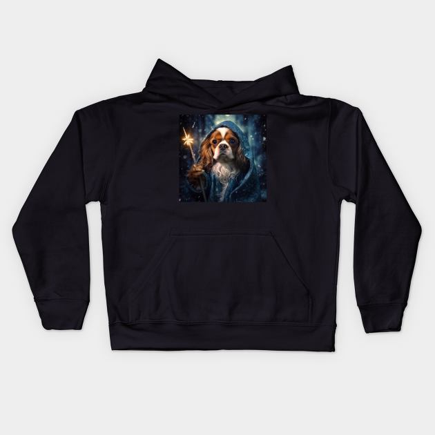 Wizzard Cavalier Kids Hoodie by Enchanted Reverie